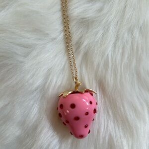 Betsy Johnson strawberry necklace